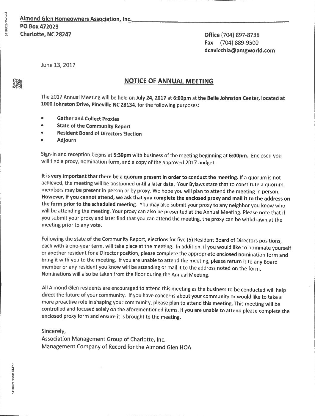 2017 Notice of Annual Meeting